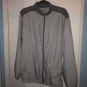 Grey adidas wind breaker